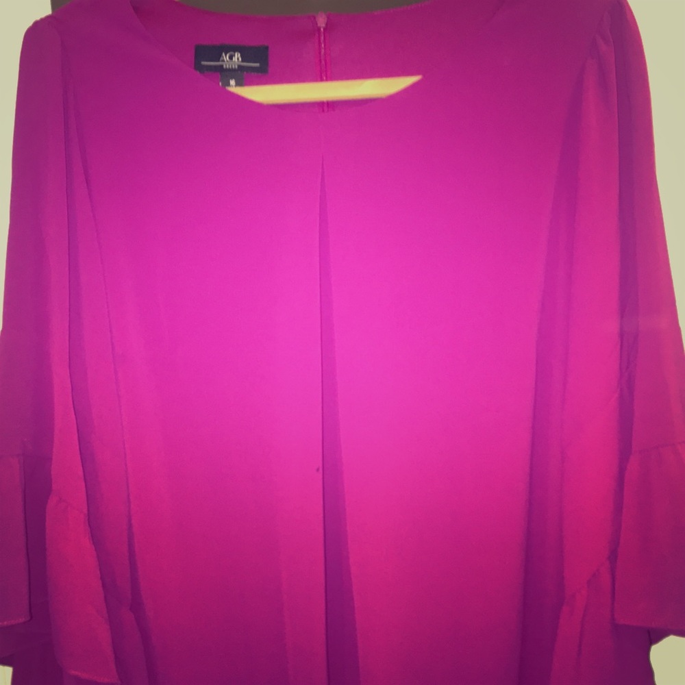 Beautiful Fuschia AGB shift dress size 16